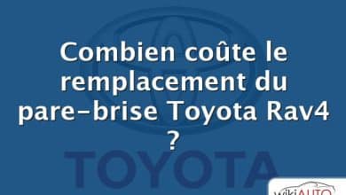 Combien coûte le remplacement du pare-brise Toyota Rav4 ?