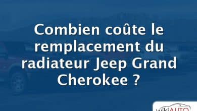 Combien coûte le remplacement du radiateur Jeep Grand Cherokee ?