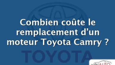 Combien coûte le remplacement d’un moteur Toyota Camry ?