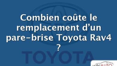 Combien coûte le remplacement d’un pare-brise Toyota Rav4 ?