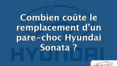 Combien coûte le remplacement d’un pare-choc Hyundai Sonata ?