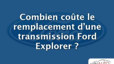 Combien coûte le remplacement d’une transmission Ford Explorer ?