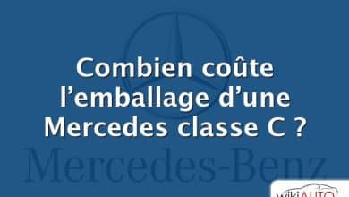 Combien coûte l’emballage d’une Mercedes classe C ?