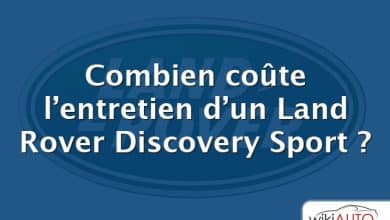 Combien coûte l’entretien d’un Land Rover Discovery Sport ?