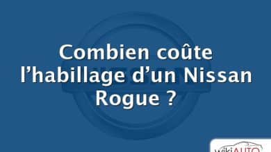 Combien coûte l’habillage d’un Nissan Rogue ?