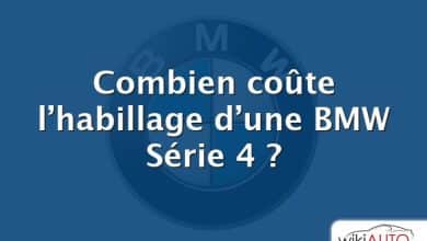 Combien coûte l’habillage d’une BMW Série 4 ?