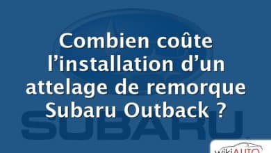 Combien coûte l’installation d’un attelage de remorque Subaru Outback ?