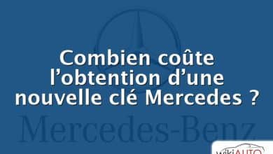 Combien coûte l’obtention d’une nouvelle clé Mercedes ?