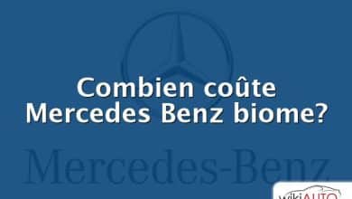 Combien coûte Mercedes Benz biome?