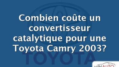 Combien coûte un convertisseur catalytique pour une Toyota Camry 2003?