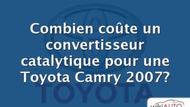 Combien coûte un convertisseur catalytique pour une Toyota Camry 2007?