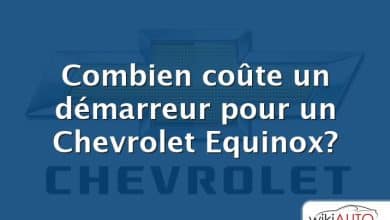 Combien coûte un démarreur pour un Chevrolet Equinox?