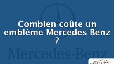 Combien coûte un emblème Mercedes Benz ?