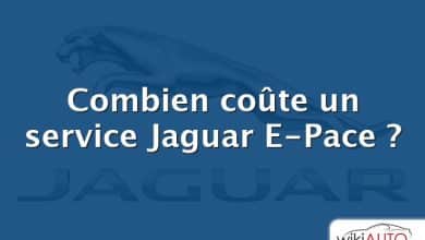 Combien coûte un service Jaguar E-Pace ?