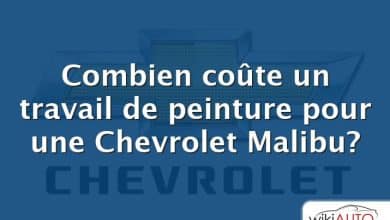 Combien coûte un travail de peinture pour une Chevrolet Malibu?