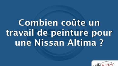 Combien coûte un travail de peinture pour une Nissan Altima ?