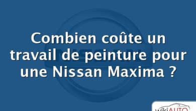 Combien coûte un travail de peinture pour une Nissan Maxima ?