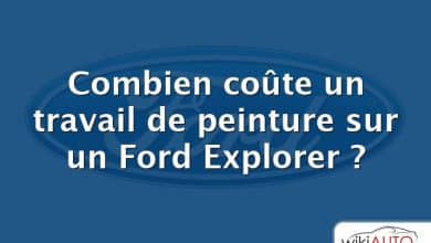 Combien coûte un travail de peinture sur un Ford Explorer ?