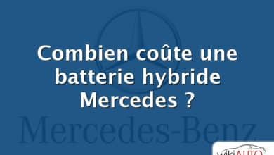 Combien coûte une batterie hybride Mercedes ?