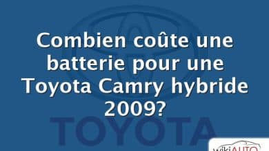 Combien coûte une batterie pour une Toyota Camry hybride 2009?