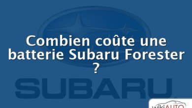 Combien coûte une batterie Subaru Forester ?