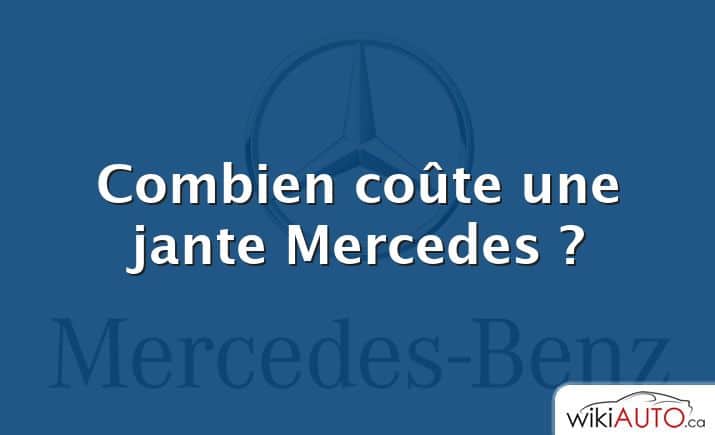 Combien coûte une jante Mercedes ?