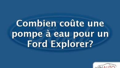 Combien coûte une pompe à eau pour un Ford Explorer?