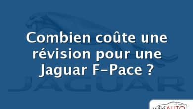 Combien coûte une révision pour une Jaguar F-Pace ?