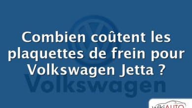 Combien coûtent les plaquettes de frein pour Volkswagen Jetta ?