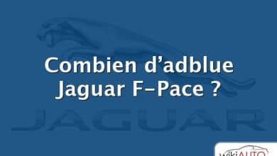 Combien d’adblue Jaguar F-Pace ?