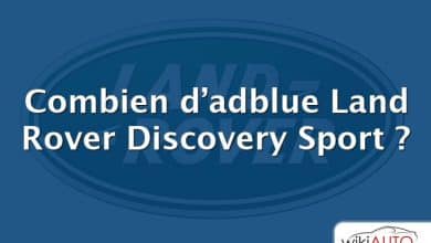 Combien d’adblue Land Rover Discovery Sport ?
