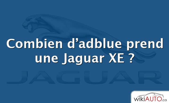 Combien d’adblue prend une Jaguar XE ?
