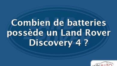 Combien de batteries possède un Land Rover Discovery 4 ?