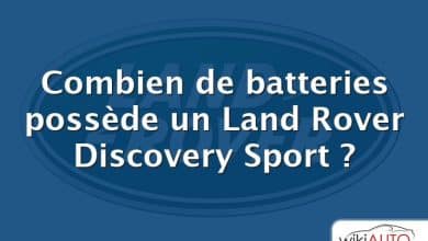 Combien de batteries possède un Land Rover Discovery Sport ?