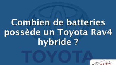 Combien de batteries possède un Toyota Rav4 hybride ?