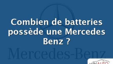 Combien de batteries possède une Mercedes Benz ?