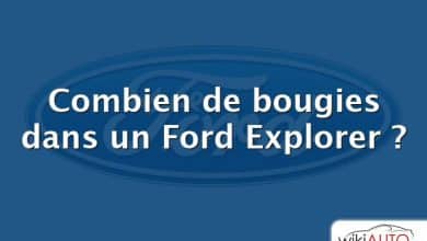 Combien de bougies dans un Ford Explorer ?