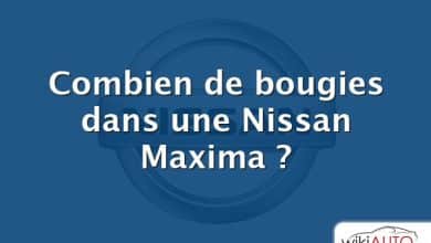 Combien de bougies dans une Nissan Maxima ?