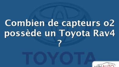 Combien de capteurs o2 possède un Toyota Rav4 ?