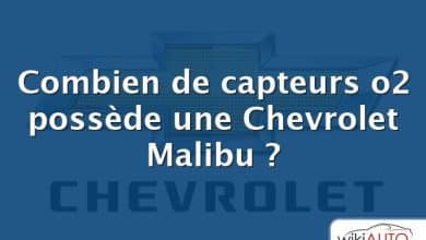 Combien de capteurs o2 possède une Chevrolet Malibu ?