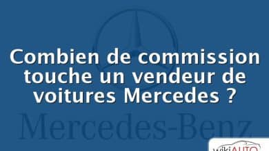 Combien de commission touche un vendeur de voitures Mercedes ?