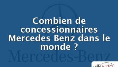 Combien de concessionnaires Mercedes Benz dans le monde ?