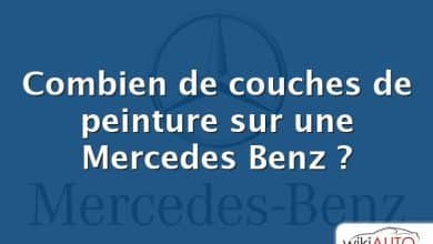 Combien de couches de peinture sur une Mercedes Benz ?