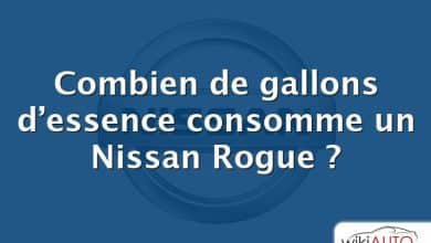 Combien de gallons d’essence consomme un Nissan Rogue ?