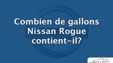 Combien de gallons Nissan Rogue contient-il?