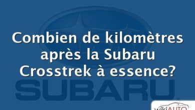 Combien de kilomètres après la Subaru Crosstrek à essence?