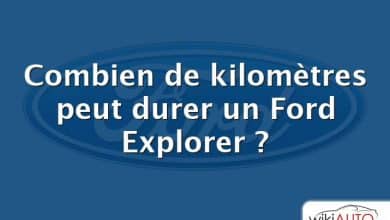 Combien de kilomètres peut durer un Ford Explorer ?