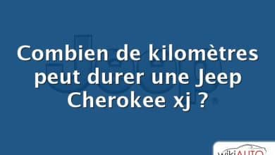 Combien de kilomètres peut durer une Jeep Cherokee xj ?