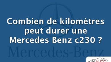 Combien de kilomètres peut durer une Mercedes Benz c230 ?