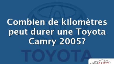 Combien de kilomètres peut durer une Toyota Camry 2005?